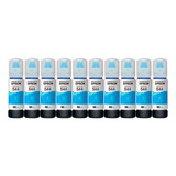 Kit De 10 Botellas De Tinta Epson T544 Cyan 65ml Oem