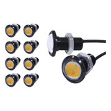 Bombilla Led Ojo De Águila 18 Mm  Luz Drl Ultra Fina Imperme