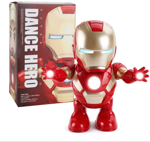 Dance Hero Robot Bailarin Juguete Marvel Avengers Luz 