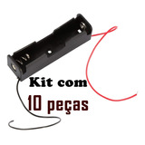 Suporte Porta Pilha  Bateria  Lanterna 18650 Kit 10 Peças