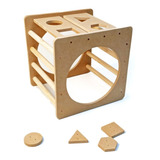 Cubo Dicáctico Escalador Montessori Pikler Mdf Juegos Niños