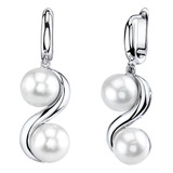 The Pearl Source Pendientes Dobles De Perlas Cultivadas De A