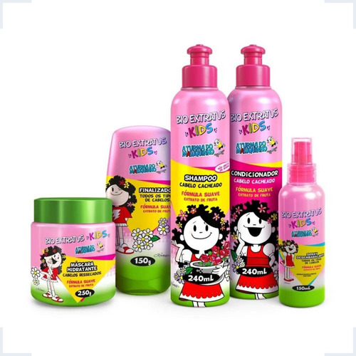 Kids Cabelos Cacheados Infantil 5 Produtos Bioextratus