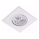 8 Spot Led 3w Quadrado Direcionável Bivolt Cor Branco Frio