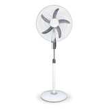 Ventilador De Pie Kanji 20 95w 3 Velocidades Control Remoto Cantidad De Aspas 5 Color De La Estructura Blanco Color De Las Aspas Negro Diámetro 20   Material De Las Aspas Plástico