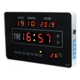 Termómetro Led Con Calendario Digital Grande, Reloj Diur [u]