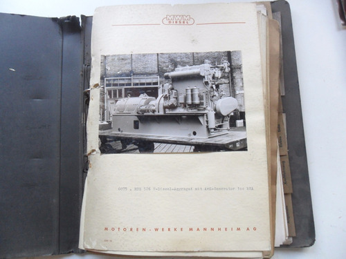 Antiguo Folleto Nautica Motor Barco Mwm Diesel Manual Marino