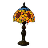 Lámpara De Mesa De Girasol Estilo Tiffany Vintage, Vidrieras