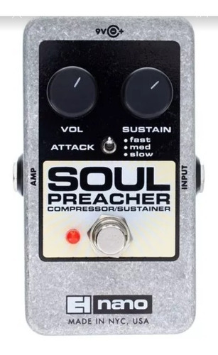 Pedal Electro Harmonix Nano Soul Preacher - Compresor 