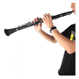 Clarinete Premium De 17 Teclas, Baquelita Niquelada, Color N