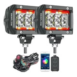 Par Faros Dually Mictuning Led Jeep Wrangler Can Am Rzr Atv