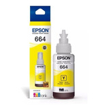 Botella Tinta Epson 664 Yellow Original