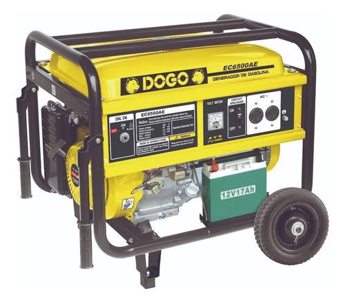 Generador Portátil Dogo Ec6500ae 6500w Monofásico Con Tecnología Avr 220v