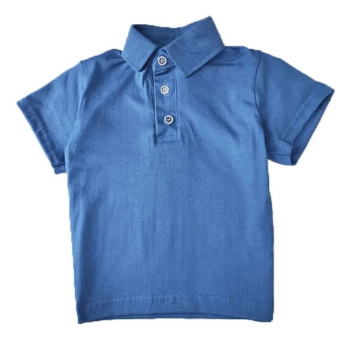 Playera Tipo Polo Niño Talla 2 A 16 Años | Algodón Poliester