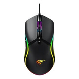 Mouse Gamer Havit Ms1026 6400dpi Color Negro