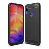 Funda Tpu Fibra Carbono Compatible Con Xiaomi Redmi Note 7