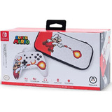 Controle Powera Com Fio Super Mario + Case Slim - Switch