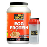 Egg Protein Proteina De Huevo Ultratech X 1 Kg + Shaker Sabor Chocolate