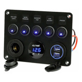 Coche Rv Yacht Dual Usb Interruptor De Ojo De Gato De 5