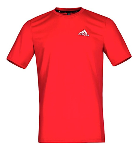 T-shirt Entrenamiento Caballero adidas Gb8064 Poliester Rojo