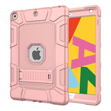 Funda Para iPad Generacion 7 8 Y 9 Resistente Rosa Claro