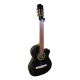 Guitarra Clasica Torralaba Modelo 29kec C/eq Corte 1/2 Caja Color Negro
