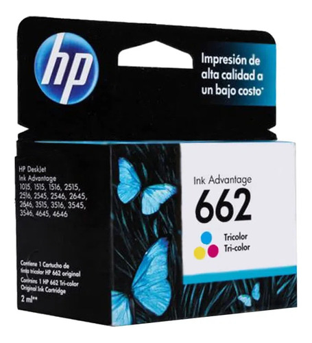 Tinta Hp 662 Tricolor Nueva Original Facturada