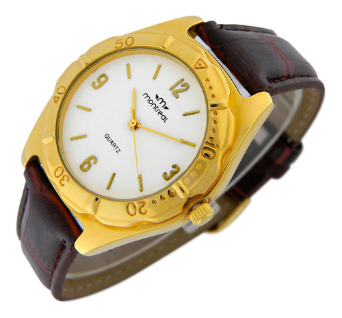 Reloj Montreal Mujer Ml1078 Mecanismo Citizen Malla Crocco