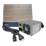 Fuente De Poder Clio 650w Atx650 Low Noise Power Supply Unit