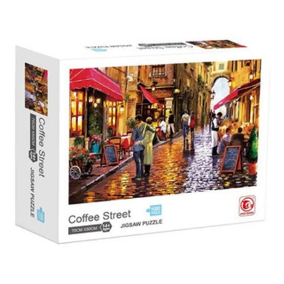 Puzzle La Calle Del Café Rompecabezas De 1000 Piezas 70x50cm Juguetes Educativos Para Adultos Y Niños