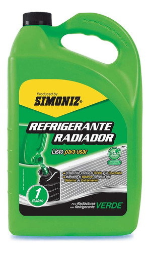 Refrigerante Simoniz Color Verde  X 1 Galón 