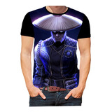 Camiseta Personalizada Preta Jogo Luta Mortal Kombat 04