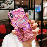 Funda Para iPhone Escamas Tornasol Hombre Mujer Case Brillos