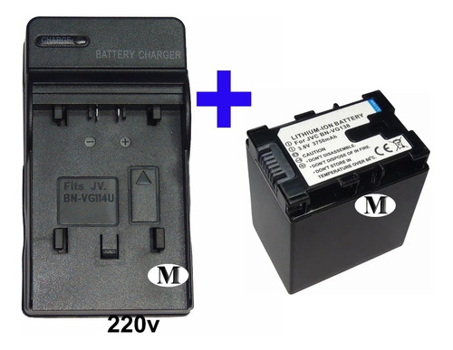 Cargador + Bateria P/ Jvc Bn-vg138 Gz-e10 Ms150 E220 Vg108