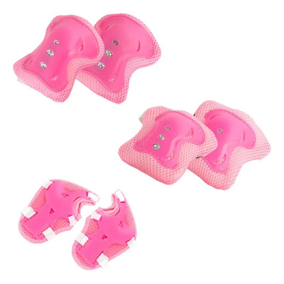 Trixter Kit Equipo De Protección Para Patinar Niños Conjunto De Rodilleras Coderas Y Muñequeras Color Rosa | MercadoLibre