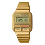 Relógio Casio Vintage Dourado Digital Unissex A120weg-9adf