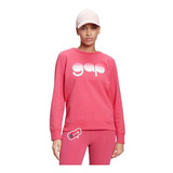 Gap - Sudadera Logo Crewneck Sweatshirt - Pink Hibiscus