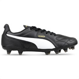 Chuteira Puma Campo King Preto Couro Natural - Masculino