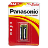 Pilha Alcalina Panasonic Palito Aaa2 C/2