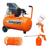 Compresor De Aire Eléctrico Lüsqtoff Lc-2550bkh 50l 2.5hp