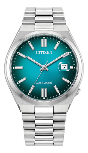 Reloj Citizen Automatico Tsuyosa Nj0151-53x Azul Turquesa