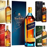 Kit 5 Whisky Johnnie Walker Blue Gold Red Black Green Label
