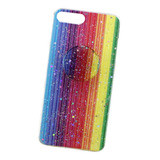 Funda Case Arcoiris Brillos Para iPhone 7 Plus / 8 Plus