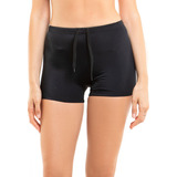 Bikini Short De Lycra Color Negro