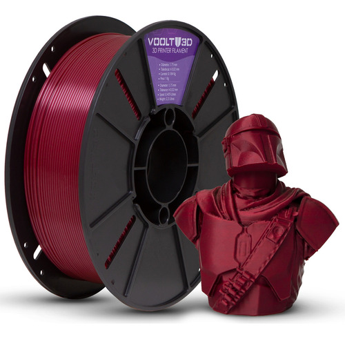 Filamento Pla Vermelho Marsala 1kg Impressão 3d 1.75mm Voolt