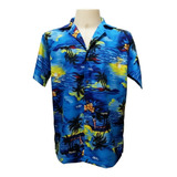 Camisa Masculina Hawaiana 0273 (verifique Medidas!)