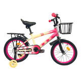 Bicicleta Infantil Randers Smiller Rodado 16 Rosa
