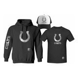 Kit Sudadera + Playera + Gorra Indianapolis Colts Silver