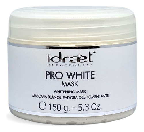 Mascara Blanqueadora Manchas Pro White Aclarante 150g Idraet