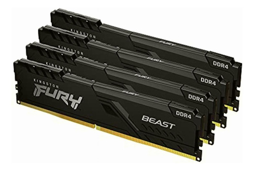 Kingston Fury Beast Black 32gb Kit (4x8gb) 3600mhz Ddr4 Cl17